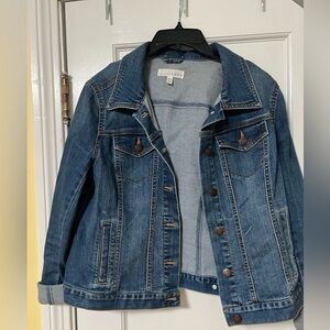 LOFT cropped jean jacket